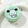 Pente com Almofada de Ar Estampado de Desenho Animado Macaron, Aparência Elegante, Portátil, Pente Pequeno, Pente com Espelho, Pente Massageador Fofo Tudo-em-Um