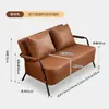Sofá Individual Retro para Sala de Estar, Nuevo Estilo Simple Moderno para Apartamentos de Alquiler, Sofá Silla de Tela de Dos Plazas de Moda para Apartamentos Pequeños