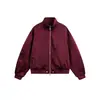 Chaqueta Americana Desestructurada de Cuello Alto con Pliegues y Mangas Largas para Hombre Otoño Holgada Cleanfit Chaqueta Corta de Piloto