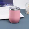 Garrafa Térmica Personalizada de Aço Inoxidável com Camada Dupla em Formato de Ovo Taça Criativa a Vácuo para Vinho Tinto Portátil Grande Barriga Casca de Ovo Copo Pode ser Fixado LOGOTIPO