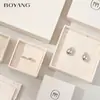 Cajas de Empaque para Pendientes Transfronterizas con Acabado de Alta Gama, Cajas de Joyería para Pendientes de Tapa y Base, Cajas de Empaque para Joyería de Pendientes Ecológicas, Hechas a Medida