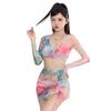 Traje de Baño para Mujer 2026 Nuevo de Moda Estilo Celebridad de Internet Bikini Adelgazante Puro y Sexy Conjunto de Tres Piezas Verano Hada Vacaciones en la Playa