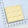 Acessórios de Resina Brinquedo de Comida Cola de Creme Joias Desenho Animado Artesanal DIY Enfeites Criativos Material Cartão Grande Grades de Nove Quadrados Prato