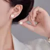 Brincos Vermelhos de Pérola em Cubo de Açúcar Estilo Xu Yan, Brincos Femininos de Luxo Leve Inspirados na Chanel, Joias de Orelha Vintage