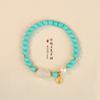 Pulsera turquesa Mengsong artística simple vida original año del conejo regalo de San Valentín exquisito conejo de jade buena suerte pulsera de lujo ligero