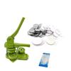 Máquina Manual Rotatoria de Insignias de Plástico Comercial Juego de Máquina DIY Accesorios de Equipo Molde Estación de Trabajo Dual