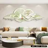 Pintura Decorativa Moderna de Lujo Ligero para Sala de Estar Pintura Paisajística Creativa de Gama Alta Pintura de Luz Luminosa Pared de Fondo de Sofá Pintura Colgante LED