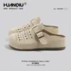 Zapatos Birkenstock Universales de Suela Gruesa para Mujer 2026 Nuevo Verano Transpirables de Punta Cerrada Medias Pantuflas Zapatos Casuales Slip-On
