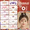 Pegatinas de Tatuaje de Cejas Coloridas Nuevas Femeninas con Brillo Duraderas Impermeables Lindas Estilo Antiguo de Dunhuang Niños y Niñas Maquillaje Performance