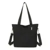 Bolso de Viaje de Lona de Color Sólido, Superficie Suave, Gran Capacidad, Estilo Nuevo, Bolso de Hombro Cruzado de Moda y Sencillo