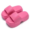 Sandálias de Salto Alto com Plataforma Femininas de Verão Roupas de Fora Moda Antiderrapante Macacão Praia Litoral Chinelos Simples de Verão