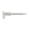 Calibrador Vernier de Plástico Patrón Bordado Calibrador de Cejas Mini Pequeña Herramienta de Medición Estudiante Regla de Medición para el Hogar 150 mm