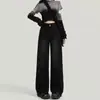 Venda Direta da Fábrica Jeans de Perna Reta para Mulheres, Outono e Inverno Cintura Alta Slim Fit Versão Estreita, Calças de Perna Larga de Primavera, Novo Estilo Outono 2026