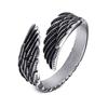 Deseo Anillo Ajustable de Acero Inoxidable Alas de Cisne Transfronterizo Nuevo Anillo de Cisne Simple Elegante Romántico para Mujer