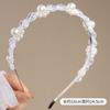 Calidad de clima primaveral Versátil Perla Pequeño Estilo Fragante Diadema Adorno para la cabeza de mujer Estilo retro coreano Sencillo Lavado de cara Presionar Accesorios para el cabello Diadema