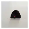 Gorro de tricô bordado com letra estilo coreano para crianças, unissex, com proteção para as orelhas, novo gorro de inverno listrado outono/inverno, atacado