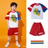 Fantasias de Cheerleading Infantil, Uniformes para Reunião Esportiva de Alunos do Ensino Fundamental, Fantasias para Apresentação de Dança em Grupo de Cheerleading de Jardim de Infância