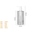 Botella Redonda PETG de Pared Gruesa y Fondo Grueso Botella para Lavado y Cuidado 300/400ml Botella para Champú Gel de Ducha