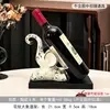 Estante para vinos con diseño estilo vintage, adorno creativo de animal de lujo ligero para decoración del hogar, sala de estar, mueble de TV y mueble de vino, venta al por mayor