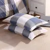 Funda de almohada simple estampada 48*74 cubierta para inserto de almohada, funda de almohada engrosada para adultos, universal para dormitorios y hoteles