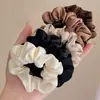 Goma para el pelo tipo scrunchie popular para mujer, con acabado satinado, Cuerda para el pelo elegante para mujer, Accesorio para moño simple, Adorno de pelo versátil