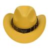Sombreros para Hombre Transfronterizos, Sombreros Vaqueros Occidentales Europeos y Americanos, Sombreros de Jazz de Lana, Sombreros de Sol para Mujer para Exteriores, Sombreros Negros para Adultos