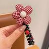 Onda Nueva Punto Flor Trenza Burbuja Línea Larga Anillo para el Cabello Dulce Punto Lazo Corbata Cuentas Cabello Duradero Tocado para Mujer