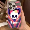 Caveira de Halloween Adequada para Capa Protetora de Celular Iphone17Promax Iphone16Promax Tudo Incluído Anti-Queda