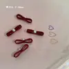 Arte de Uñas de Ballet Joyería Popular en Internet Rojo Vino Lazo Cinta Francesa Corbata de Moño Aleación Pequeños Accesorios de Joyería