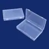 Caja Rectangular Vacía de PP con Doble Cierre, Alta Transparencia, con Tapa, Caja de Almacenamiento de Plástico, Caja para Exhibición de Muestras, Joyero, Caja para Juego de Té