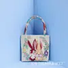 Bolso de Estilo Étnico, Bolso de Tela de Sofá Bordada, Bolso Fresco y Casual con Bordado de Hilo Dorado por Ambos Lados