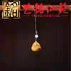 Sandalia Amarilla Tallado Sándalo Doce Signos del Zodíaco Cadena para Teléfono Yi Ming Xian Yuan Creativo Madera Diversión Rata Buey Tigre Estilo Pareja Colgante para Mochila