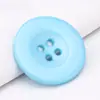 Abrigo de suéter de botones de ala ancha con cuatro ojos de colores abrigo abrigo abrigo botón ropa pantalones hebilla redonda de resina cosida a mano