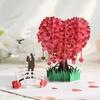 Tarjetas de San Valentín Personalizadas Directamente de Fábrica, Tarjetas Pop-Up 3D con Forma de Corazón, Manualidades de Papel, Exclusivamente para Suministro Transfronterizo