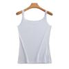 Camisola de Encaje para Mujer Ropa Exterior Verano Delgada Moda Elegante Ajuste Slim Interior sin Mangas Top Base