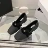 Outono e inverno novo laço 2026 camélia camurça sapatos de moda, estilo Mary Jane, bico quadrado feminino, salto grosso retrô