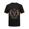 Camiseta de Hombre Manga Corta Verano Nueva Moda Marca Moda Cuello Redondo Pedrería Manga Media ins Ropa Holgada Camiseta de Seda Helada para Hombre
