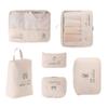Tela de Memoria T400 Almacenamiento de Viaje Traje de Seis Piezas Organizador de Ropa Bolsa de Empaque Maleta de Viaje Bolsa para Ropa y Cosméticos