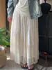 Moda Femenina Tallas Grandes Nueva Colección Primavera/Verano 2026 Shuangtian para Mujeres Curvilíneas, Elegante Falda Larga con Caída y Adorno de Encaje 9269