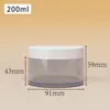 Tarros de crema PP esmerilados en stock 50/100/150/200g tarros vacíos para crema de ojos y crema facial, tarros de recarga para mascarilla de barro limpiadora