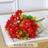 Flores de Margarita Artificiales, 28 Cabezas, para Decoración de Jardín y Hogar, Flores de Seda para Proyectos Exteriores, Crisantemos Silvestres Pequeños