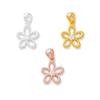 Nuevo Colgante de Flor Pequeña Chapado en Plata de Ley S925 Estilo Ins para Pulsera de Cristal DIY, Pulsera, Collar, Cadena para Clavícula