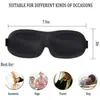 Máscara de dormir para bloquear la luz, mejorada con cero presión en la nariz, adecuada para hombres y mujeres para un sueño profundo durante los descansos para almorzar, máscara de ojos tridimensional 3D, reducción de ruido al por mayor