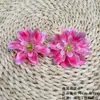 Simulación Flores de Begonia Impresas en 3D DIY Tela de Seda Flores Artificiales Adorno para el Cabello Pasador Paquete de Materiales de Flores Adornos Pequeños para Fotografía del Hogar