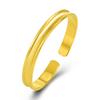 Pulseira de ouro vivo de mão rápida, agite o som, banhada a ouro a vácuo, pulseira côncava brilhante, pulseira côncava brilhante aberta