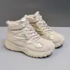 K5703 Botas de Neve com Solado Grosso para Mulheres 2026 Inverno Aveludado Espesso Sapatos de Algodão Grandes Resistentes ao Frio Quentes Botas Curtas