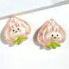 Lindo Parche de Frutas y Animales de Hielo Transparente Patchwork Uva Durazno Accesorios de Pegatinas de Resina para Charms de Zapatos Crocs DIY