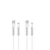 Cubierta protectora de silicona en espiral para cable de datos, enrollador anti-rotura adecuado para cubierta protectora de cable de carga original de teléfono móvil