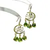 Brincos de Borboleta Verde Transparente com Franjas, Gotas d'Água, Acessórios de Strass, Design de Nicho, Brincos de Alta Qualidade para Mulheres