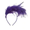 Fábrica de Origen de Nuevos Accesorios Halloween Flor de Plumas Accesorios para el Cabello Flor para la Cabeza Venta al por Mayor Diadema de Halloween Hebilla para la Cabeza de Mujer